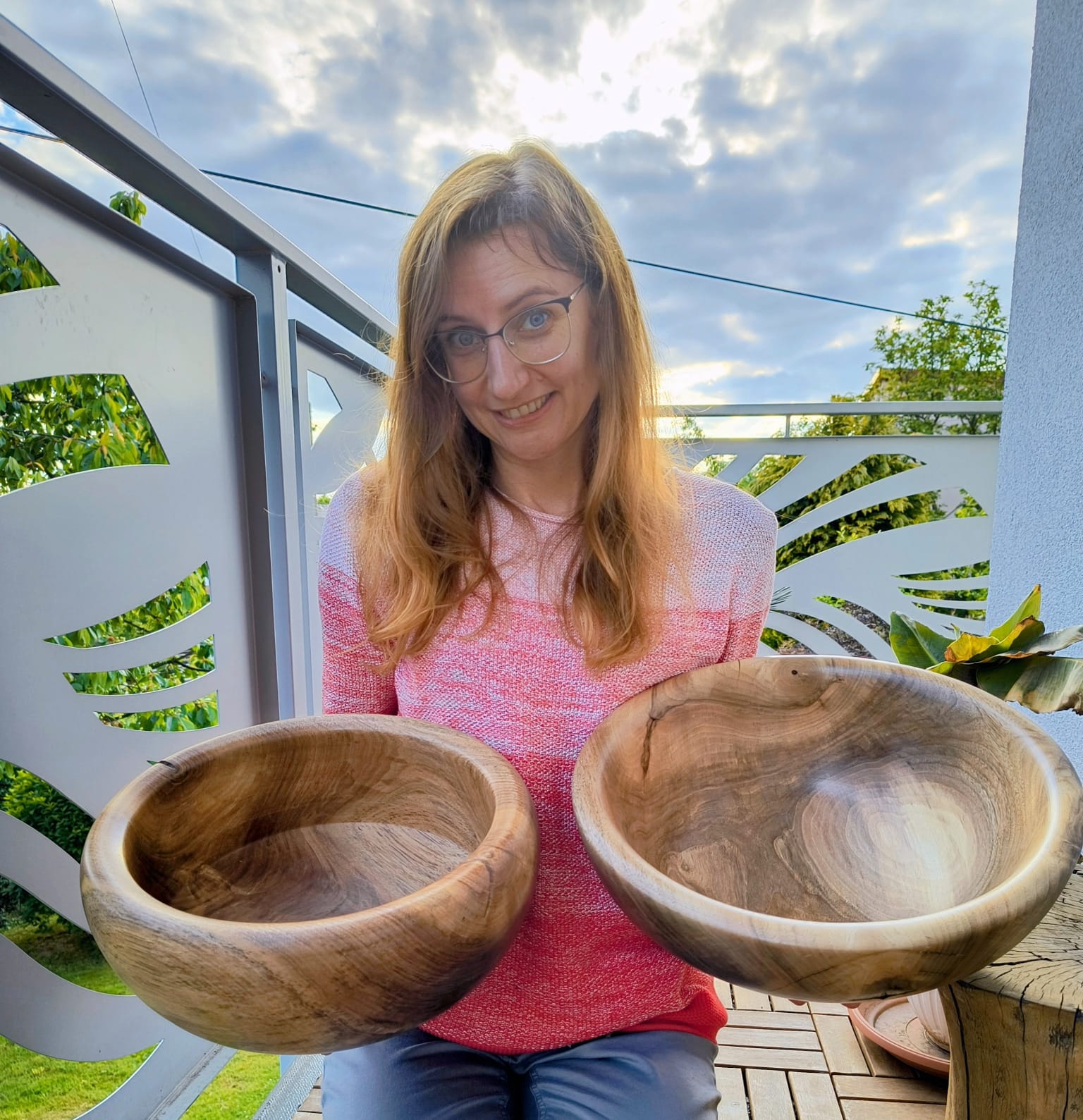 Miska dekoracyjna z drewna ręcznie toczona - Pani Tokarz
